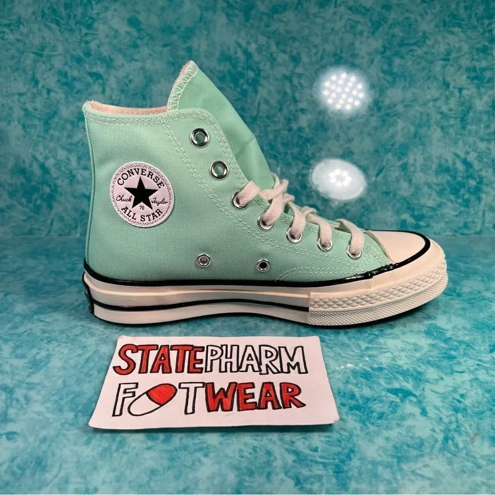 Converse Chuck 70 Hi Prism Green Women’s Retro Canvas Shoes Size 5.5 - Picture 3 of 5